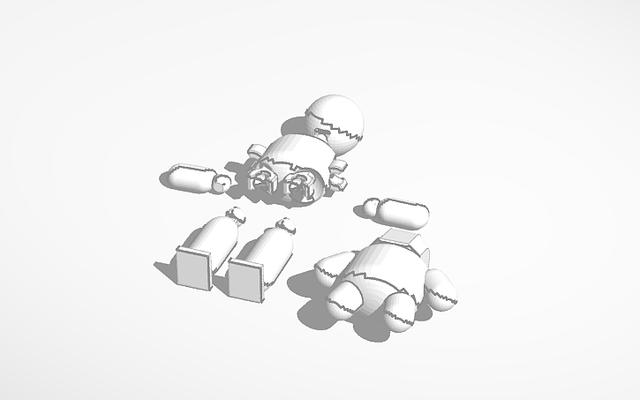 Blank 13 and Dummy Guy 3D model thumbnail