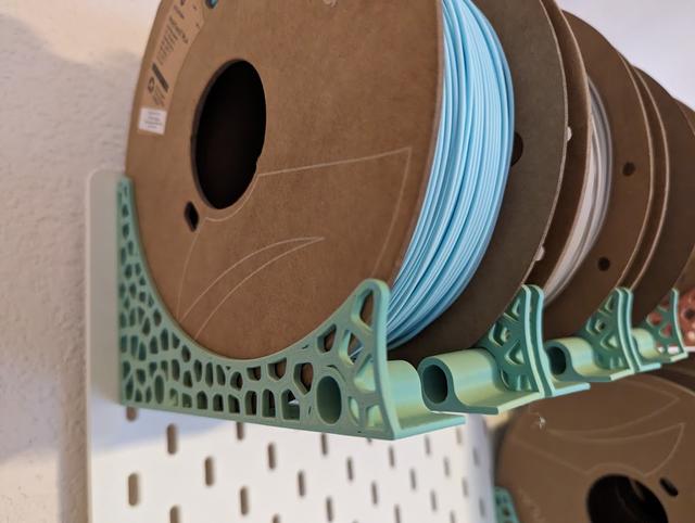 [Redesigned] Filament Spools for IKEA SKADIS - Fits Cardboard Spools 3D model thumbnail