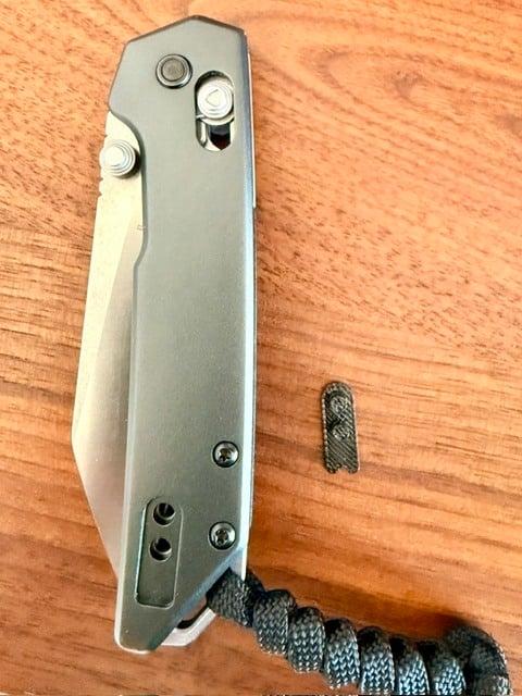Kershaw Iridium Knife Clip Slot Plug 3D model thumbnail