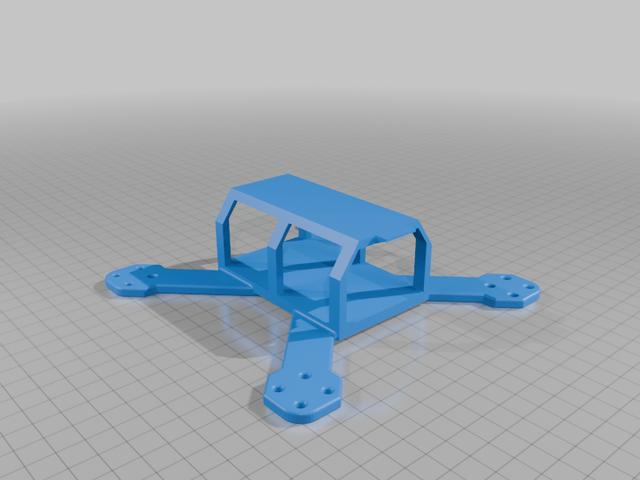 Quadcopter Drone Chassis 3D model thumbnail