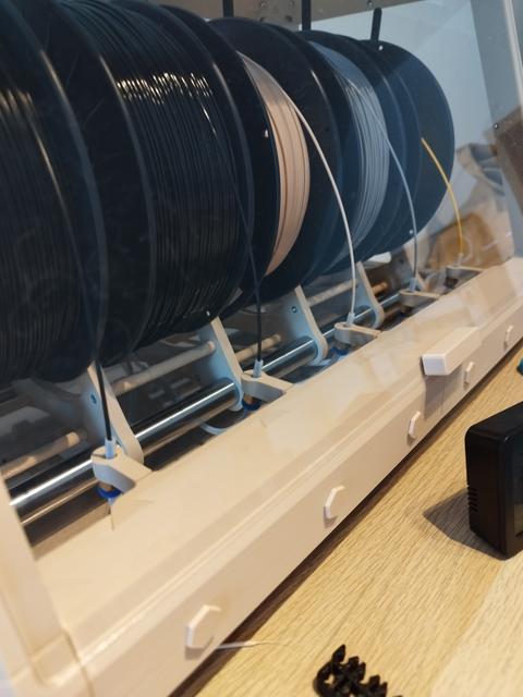 5 Spool adapter for (un)original Prusa drybox 3D model thumbnail