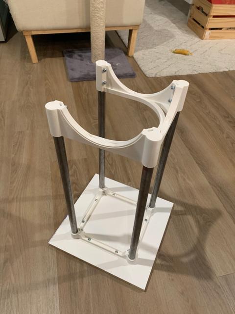 Hadley Telescope Rocker Frame for 3/4'' steel tube 3D model thumbnail