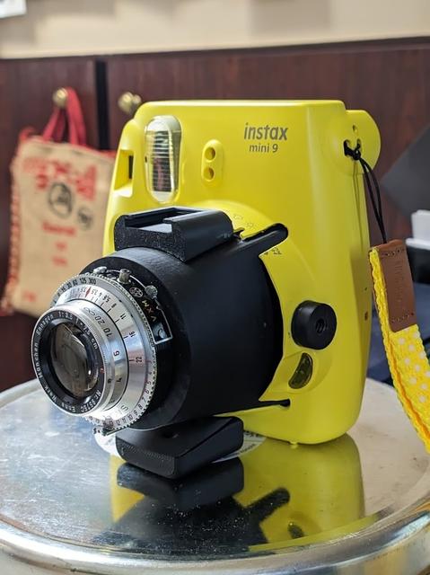 Cold shoe for instax mini foldable camera lens mod 3D model thumbnail