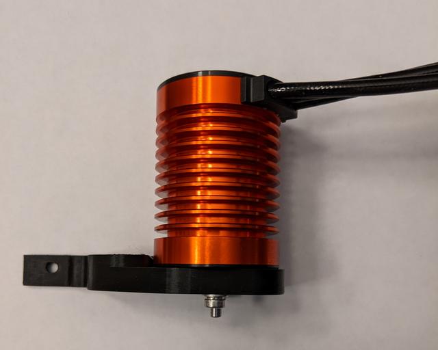 OpenRC F1 Rear Axle Holder Right for Brushless Motor 3D model thumbnail