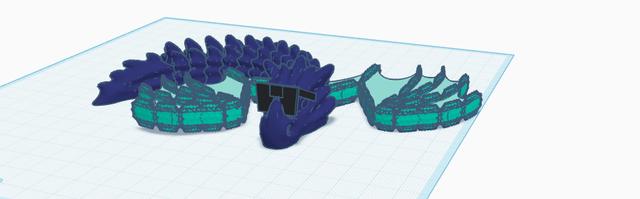 cool dragon 3D model thumbnail