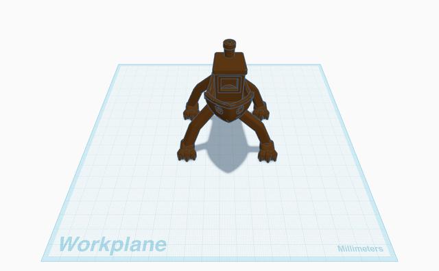 monster benchy 3D model thumbnail
