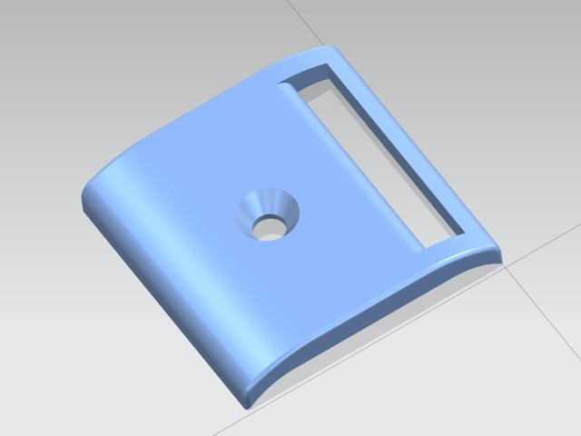STAX headband leather locking piece 3D model thumbnail