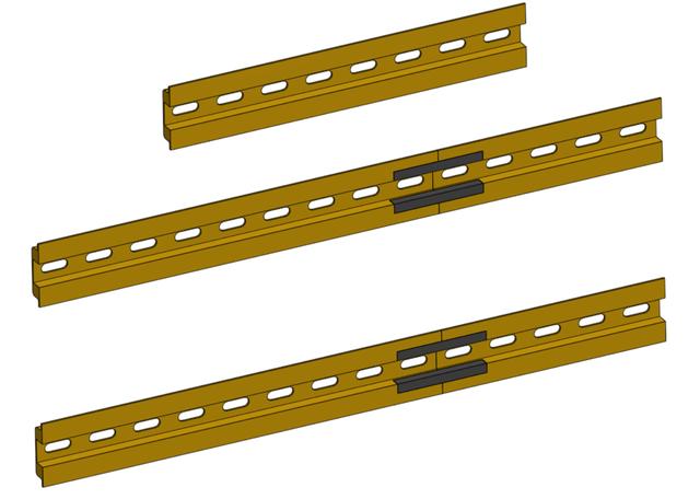 E3NG - Printed DIN rails 3D model thumbnail