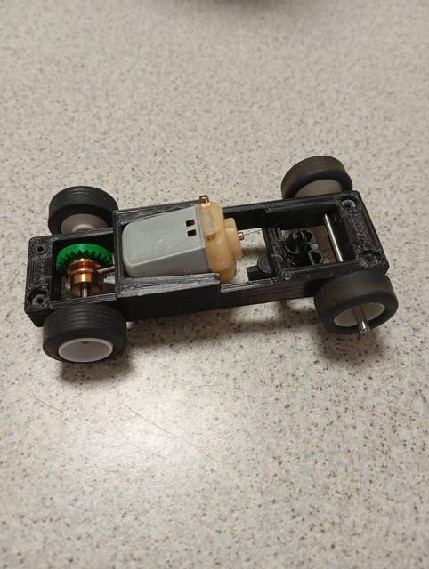 Gne73 Slot car chassis 1/43 v. 2.0 (various sizes) 3D model thumbnail