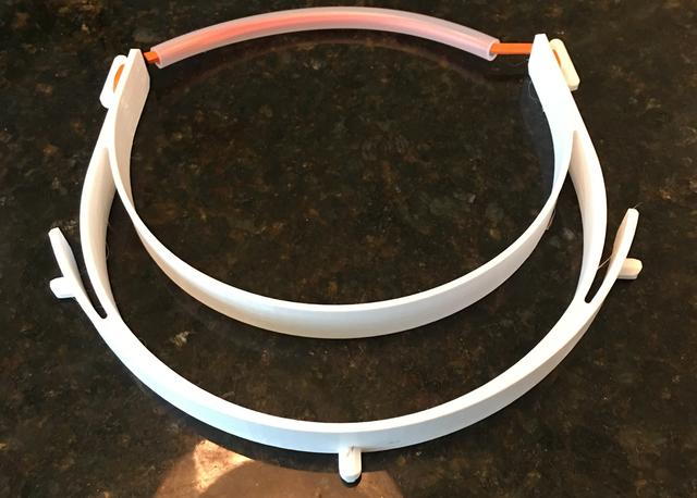 RC3 Headband for 3-Hole Punched Plastic 3D model thumbnail