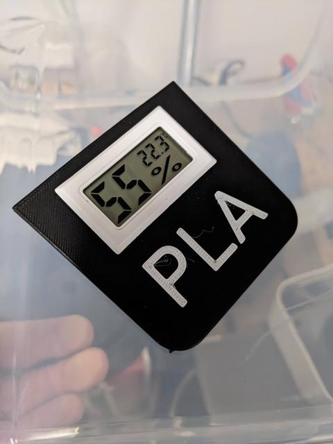 Hygrometer Holder for DIY Drybox 3D model thumbnail
