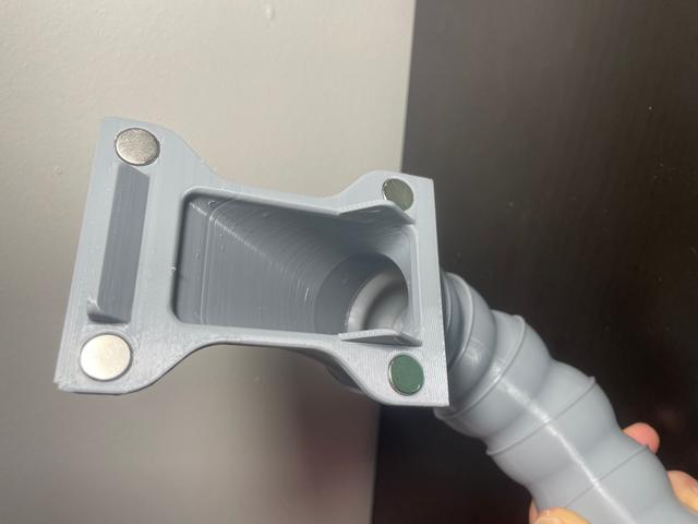 Bambu Lab Magnetic Poop Chute to Segmented Tube 3D model thumbnail