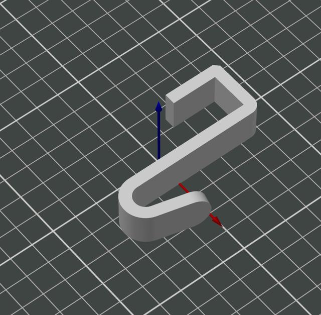 Kitchen hook 3D model thumbnail