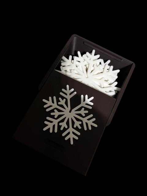 Snowflake Box (80x80x64 mm) for Christmas snowflake 3D model thumbnail