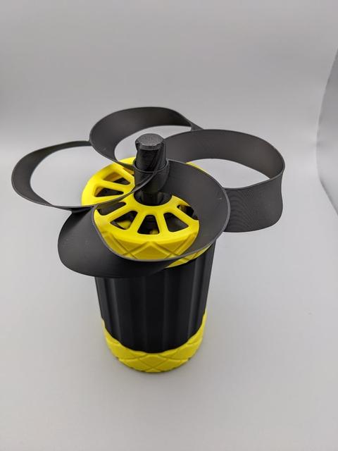 Toroidal Fan Launcher | No Hardware | No Support 3D model thumbnail