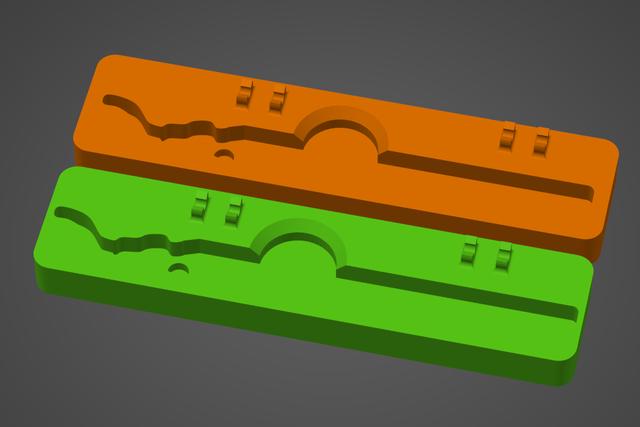 Deburring Tool Case - 155mm Insert (Libraton) 3D model thumbnail
