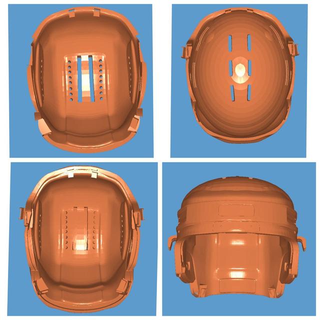 Prototype 3d printable Hockey Helmet Wayburt 3D model thumbnail