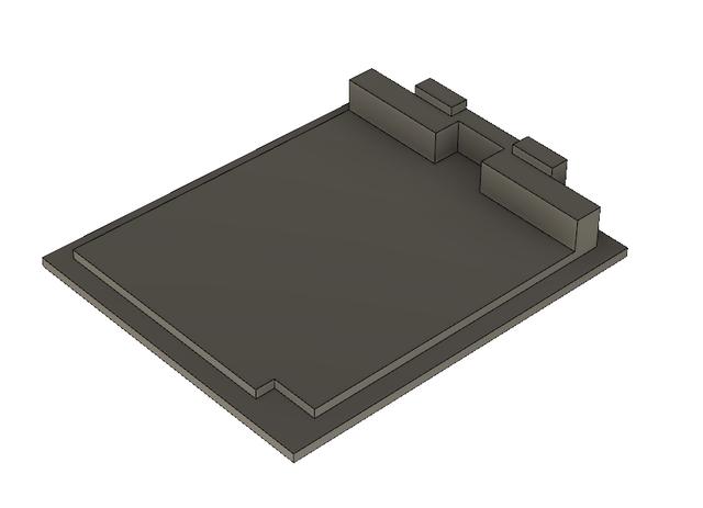 Lid for the sd_card_reader_drive.stl (to go with the Retro Desktop PC Raspberry Pi case V2 model) 3D model thumbnail