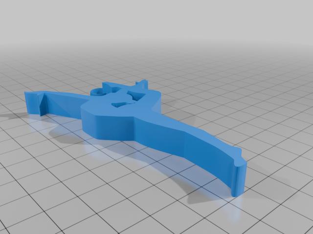 Gymnastics Key Chain 3D model thumbnail