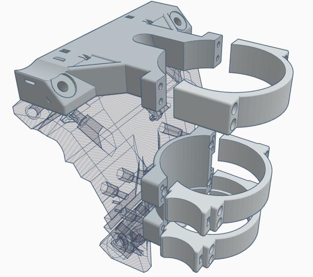 LR V3 80mm Spindle Mount 3D model thumbnail