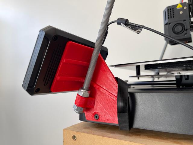Ender 3 V3 SE KE Gantry Support Horizontal Screen (for Guppy Screen) 3D model thumbnail