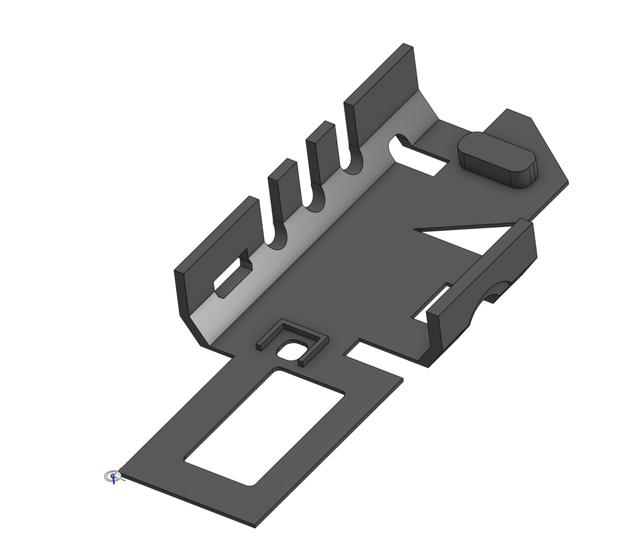 Meshtastic TTGO T-Beam Case No OLED frame insert 3D model thumbnail