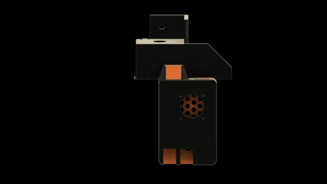 Screwless Raspberry Pi 4 case attachment for Prusa Enclosure V2 (part 2) 3D model thumbnail