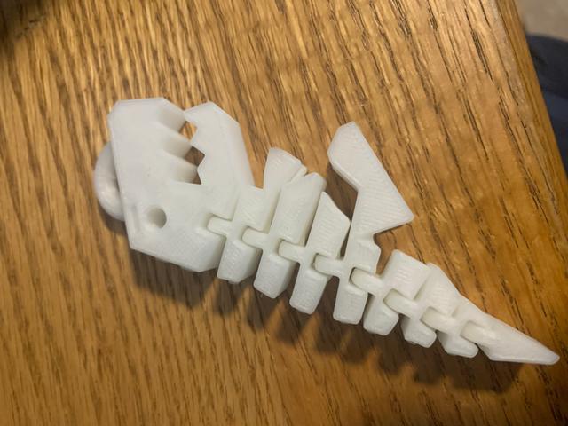 Flexi Rex with hole to hang it on 3D model thumbnail