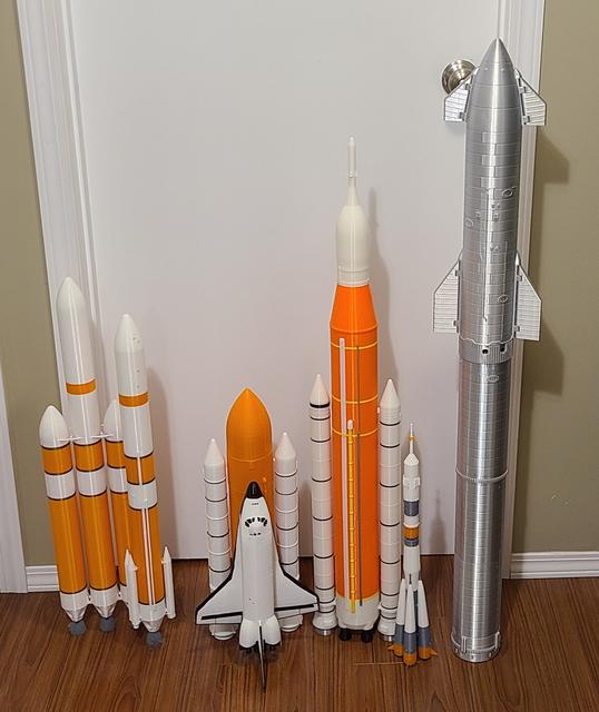 SLS Block 1 (Multi Parts) 1:200 3D model thumbnail