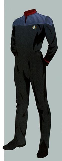 FC/ DS9 Male Uniform for playmates figures 3D model thumbnail