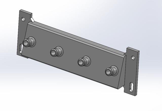 Milwaukee M12 Installation Drill/Driver Head Mount for Pegboard 3D model thumbnail