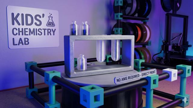 Kids' Chemistry Lab - No AMS Required & Easy Print 3D model thumbnail