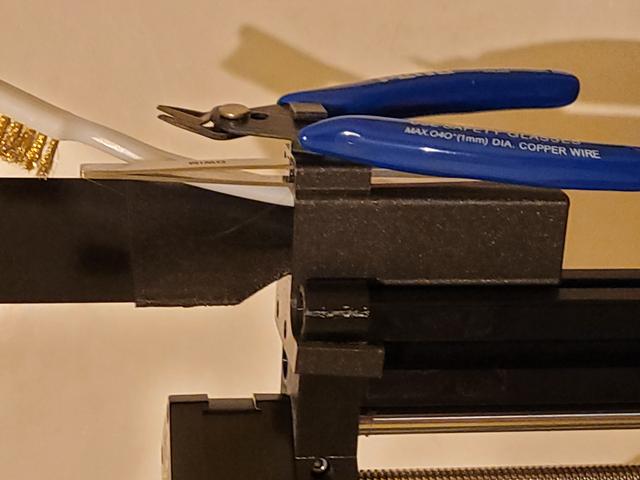 Prusa Mini+ Tool Holder with tweezer hole 3D model thumbnail