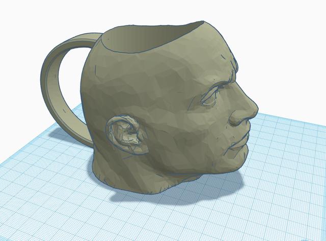 THE ROCK MUG 3D model thumbnail