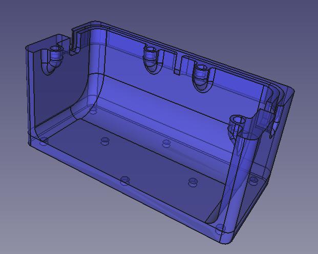 BentoBox V2 magnetic fan duct with wire channel 3D model thumbnail