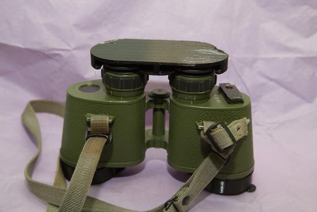 ZEISS 7x40 NVA German Military Binoculars Caps 3D model thumbnail