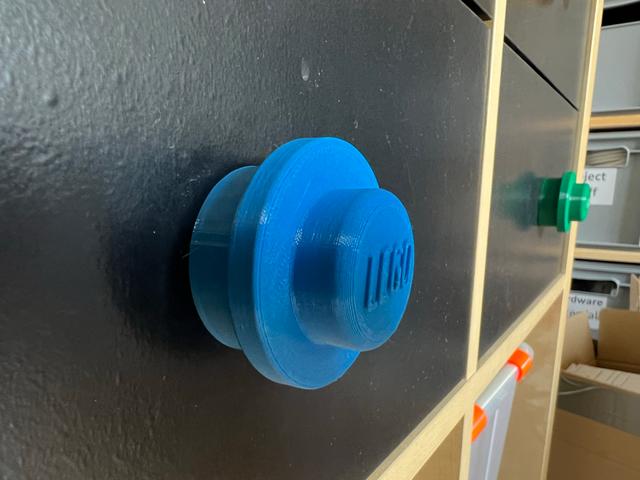 LEGO Stud Drawer Knob/Handle 3D model thumbnail