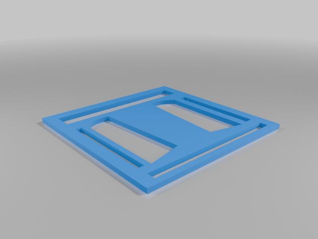 laser engraving grid for 1911 grips 3D model thumbnail