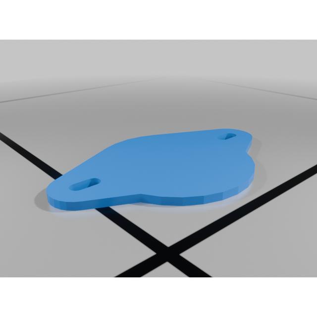 Toyota / Lexus 2.25" - 2.75" dash speaker adapter 3D model thumbnail