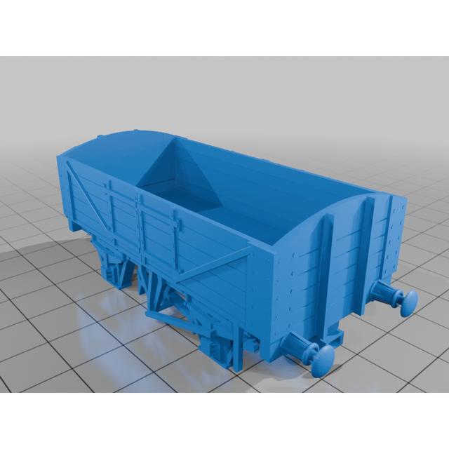 Lynton & Barnstaple Standard Gauge Open Wagon OO Scale 3D model thumbnail