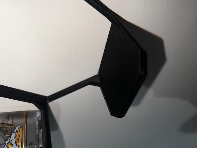 Remixed Shelved Section with Outer Barrier for Wall Display Shelf 3D model thumbnail