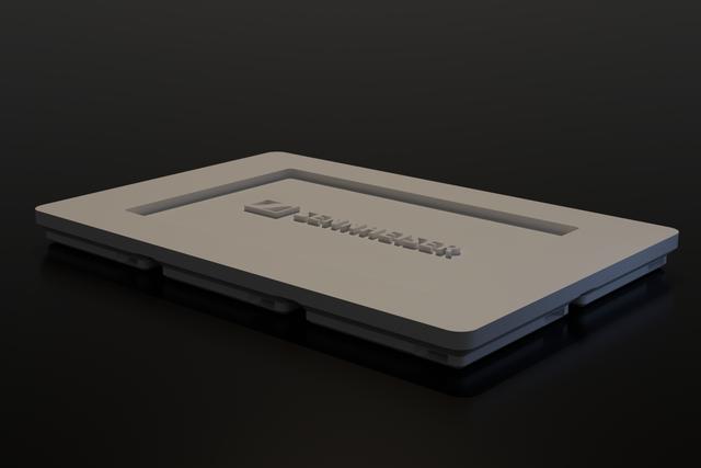 Sennheiser L 70 USB Gridfinity Plate 3D model thumbnail