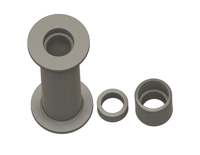 Spoolholder with bearings, fits 6 spools in the box 3D model thumbnail