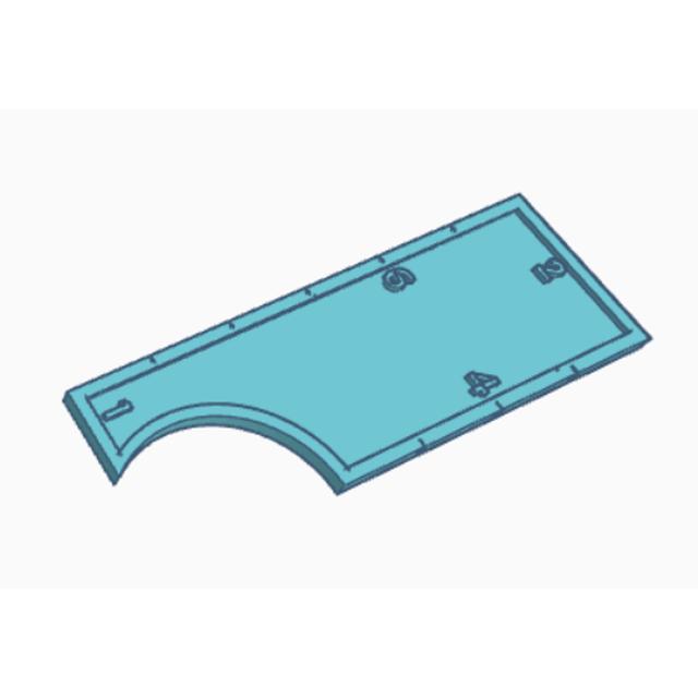 Six Inch Blank Combat Gauge - Add Your Army Logo 3D model thumbnail
