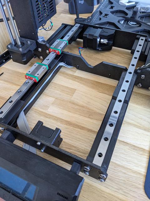 Prusa MK3/S/S+ Y-Axis Linear Rail Guide Remix 3D model thumbnail