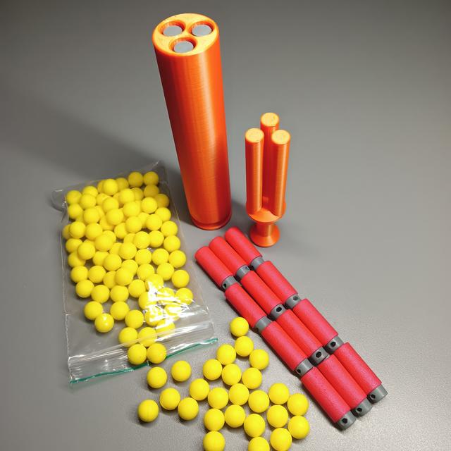 Silly Shell -- 12x Short Darts -- Airtight Barrels 3x4 Short Darts -- Triple Ramrod 3D model thumbnail