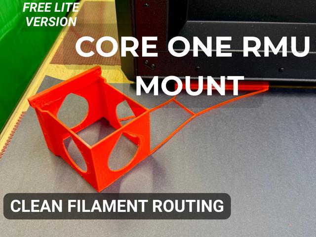 Lite Version – Core One RMU Mount 3D model thumbnail