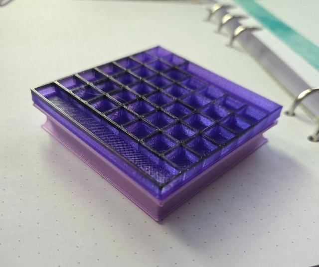 Calendar Stamp for Planner/BuJo 3D model thumbnail