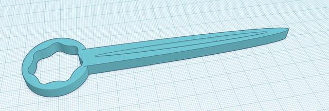 TNS Spanner 3D model thumbnail