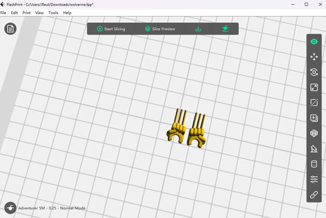 Dummy 13 Wolverine claws 3D model thumbnail